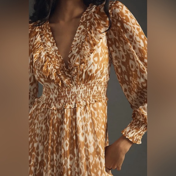 ANTHROPOLOGIE Odetta Ruffle Dress, size M - Picture 5 of 12